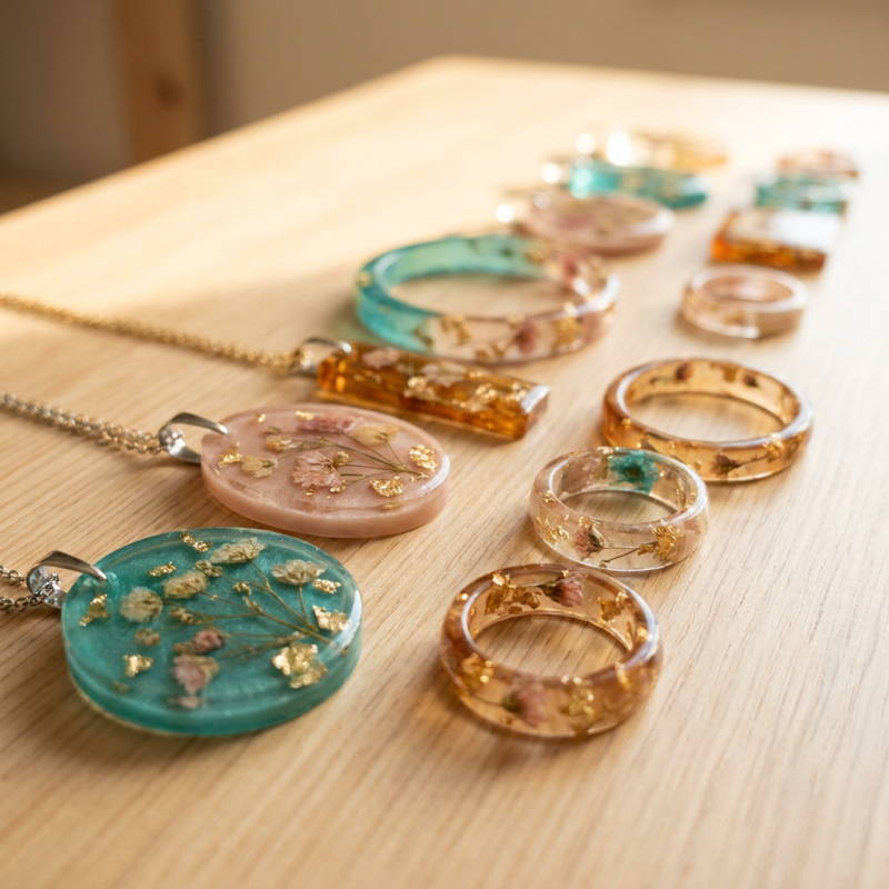Schmuck aus Epoxidharz
